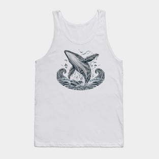 Tribal Humpback Whale Tank Top